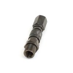 DocMicro-Raccord AutoBloquant Double Filetage 1/4" avec Passe-Cloison - COULEUR NOIRE