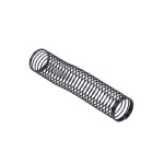 DocMicro-Ressort Acier pour Tuyau 19mm Externe - Longueur 100mm - Noir Mat