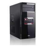 ADVANCE-Moyen Tour ATX 8001B Noir CHROME Alimentation 480W - 2xUSB 2.0 + Audio en fa&ccedil;ade