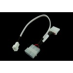 Phobya-Adaptateur Molex 4 Pins (12V) vers 3 Pins (7V) 30cm - UV Blanc
