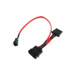 Phobya-Adaptateur Molex 4 Pins (12V) vers 3 Pins (7V) 30cm - UV Rouge
