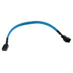 Phobya-C&acirc;ble 3 Pins (12V) vers 3 Pins (7V) 20cm - UV Bleu