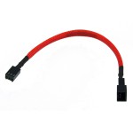 Phobya-C&acirc;ble 3 Pins (12V) vers 3 Pins (7V) 20cm - UV Rouge