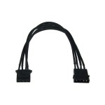Phobya-Rallonge Molex 4 Pins 30cm - Gain&eacute; Noir Individuellement