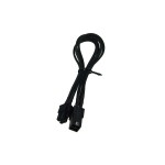 Phobya-Rallonge Alimentation ATX 4 pins 30cm - Gain&eacute; Noir Individuellement