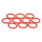 Phobya-Jeu de 10 Joints pour Embouts Watercooling 1/4" - ROUGE R&eacute;actif au UV