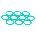 Phobya-Jeu de 10 Joints pour Embouts Watercooling 1/4" - VERT R&eacute;actif au UV