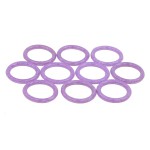Phobya-Jeu de 10 Joints pour Embouts Watercooling 1/4" - VIOLET R&eacute;actif au UV