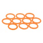 Phobya-Jeu de 10 Joints pour Embouts Watercooling 1/4" - ORANGE R&eacute;actif au UV