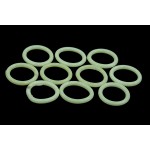 Phobya-Jeu de 10 Joints pour Embouts Watercooling 1/4" - BLANC R&eacute;actif au UV