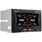 AeroCool-Strike-X Panel - Fan Controler 5 Ventilateurs + Sondes + LCD Tactile - 2 * 5.25" - NOIR