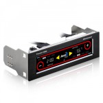 AeroCool-Touch 1000 - Fan Controler 4 Ventilateurs + Sondes + LCD Tactile - 5.25" - NOIR