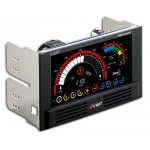 AeroCool-V12XT - Fan Controler 4 Ventilateurs + Sondes + LCD Tactile - 2 * 5.25" - NOIR