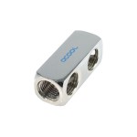 Alphacool-Bloc 5 Filetages 1/4" Femelle - Argent