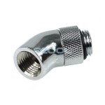 Alphacool-Double Connecteur M&acirc;le / Femelle 1/4" 45&deg; Rotatif - Argent