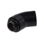 Alphacool-Double Connecteur M&acirc;le / Femelle 1/4" 45&deg; Rotatif - Noir