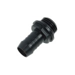 Alphacool-Embout Cannel&eacute; Droit 1/4" pour Tuyau 10mm "FatBoy" - Noir
