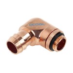 Alphacool-Embout Cannel&eacute; Coud&eacute; 1/4" 90&deg; pour Tuyau 13mm - Cuivre