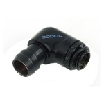 Alphacool-Embout Cannel&eacute; Coud&eacute; 1/4" 90&deg; pour Tuyau 13mm - Noir