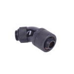 Alphacool-Embout M&eacute;tal Coud&eacute; 45&deg; 1/4" pour tuyau 10/16mm - Noir