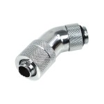 Alphacool-Embout M&eacute;tal Coud&eacute; 45&deg; 1/4" pour tuyau 10/16mm - Argent