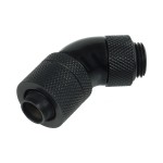 Alphacool-Embout M&eacute;tal Coud&eacute; 45&deg; 1/4" pour tuyau 10/13mm - Noir