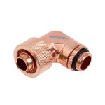 Alphacool - Embout M&eacute;tal Coud&eacute; 90&deg; 1/4" pour tuyau 10/16mm - Cuivre