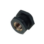 Alphacool-Passe Cloison Double Filetage 1/4" - Noir