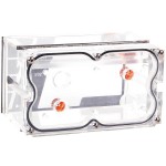 Alphacool-R&eacute;servoir Plexi 2 Baies Repack Dual Bayres 5,25" Transparent - REV. 2
