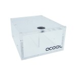 Alphacool-R&eacute;servoir Plexi 2 Baies Repack Dual Bayres 5,25" Transparent