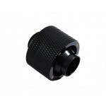 BitsPower-Embout M&eacute;tal Droit 1/4" avec Joint pour Tuyau 13/19mm - NOIR MATE - BP-MBCPF-CC5