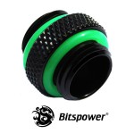 BitsPower-Double Connecteur M&acirc;le / M&acirc;le 1/4" - NOIR MATE - BP-MBWP-C42