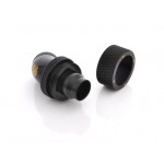 BitsPower-Embout M&eacute;tal Coud&eacute; 45&deg; 1/4" avec Joint pour Tuyau 13/19mm - DOUBLE ROTATIF - NOIR MATE - BP-MB45R2CPF-CC5