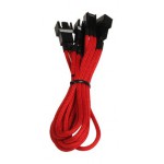 BitFenix-Adaptateur 3-Pins vers 3x3-Pins 60cm - Gain&eacute;e ROUGE/NOIR