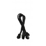 BitFenix-Adaptateur Molex vers 3 x 3-Pins 20cm - Gain&eacute;e NOIR/NOIR 