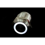 DocMicro-Bouton Anti-vandalisme Silver - LED BLANC