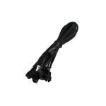 Phobya-Cable 1 * 3pins Femelle -> 6 * 3pins M&acirc;le 60cm Gain&eacute; NOIR