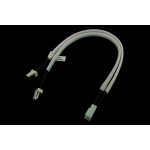 Phobya-Doubleur d'alimentation Molex 3 pins Gain&eacute; Blanc R&eacute;actif aux UV