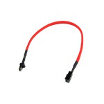 Phobya-Rallonge Molex 3 pins 30cm Gain&eacute;e ROUGE R&eacute;actif aux UV