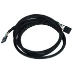Phobya-C&acirc;ble Interne USB 100cm (2 connecteurs 5 broches) - Gain&eacute; Noir