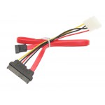 DocMicro-C&acirc;ble Tout en Un SATA 50cm + Adaptateur Alimentation 4 pins -> Alim SATA 15cm