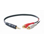 DocMicro-C&acirc;ble JACK St&eacute;r&eacute;o 3,5 MM -> 2 * RCA Femelle