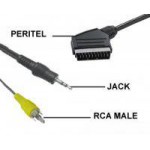 DocMicro-C&acirc;ble Vid&eacute;o + Audio RCA + Jack -> Peritel 10 m&egrave;tres