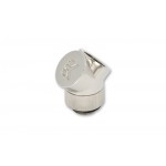 EK Water Blocks-EK-CSQ Adapter 45&deg; G1/4" Nickel - Double Connecteur M&acirc;le / Femelle 1/4" 45&deg; Rotatif Argent - Design CSQ