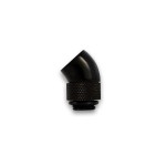 EK Water Blocks-EK-PSC Adapter 45&deg; G1/4" Black - Double Connecteur M&acirc;le / Femelle 1/4" 45&deg; Rotatif Noir