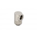 EK Water Blocks-EK-CSQ Adapter 90&deg; G1/4" Nickel - Double Connecteur M&acirc;le / Femelle 1/4" 90&deg; Rotatif Argent - Design CSQ