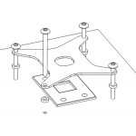 EKWaterblocks-Plaque de Fixation Arri&egrave;re Socket 1366