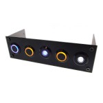 DocMicro-Fa&ccedil;ade 5"1/4 NOIRE pour 5 Boutons Anti-Vandalisme