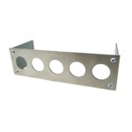 DocMicro-Fa&ccedil;ade 5"1/4 ARGENT pour 5 Boutons Anti-Vandalisme