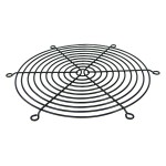 DocMicro-Grille m&eacute;tallique de protection ventilateur  200x200 NOIR